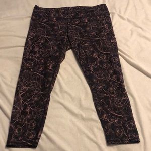 Fabletics workout pants with floral print